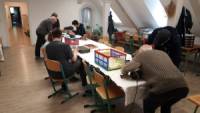 eine Pumpe wird zerlegt